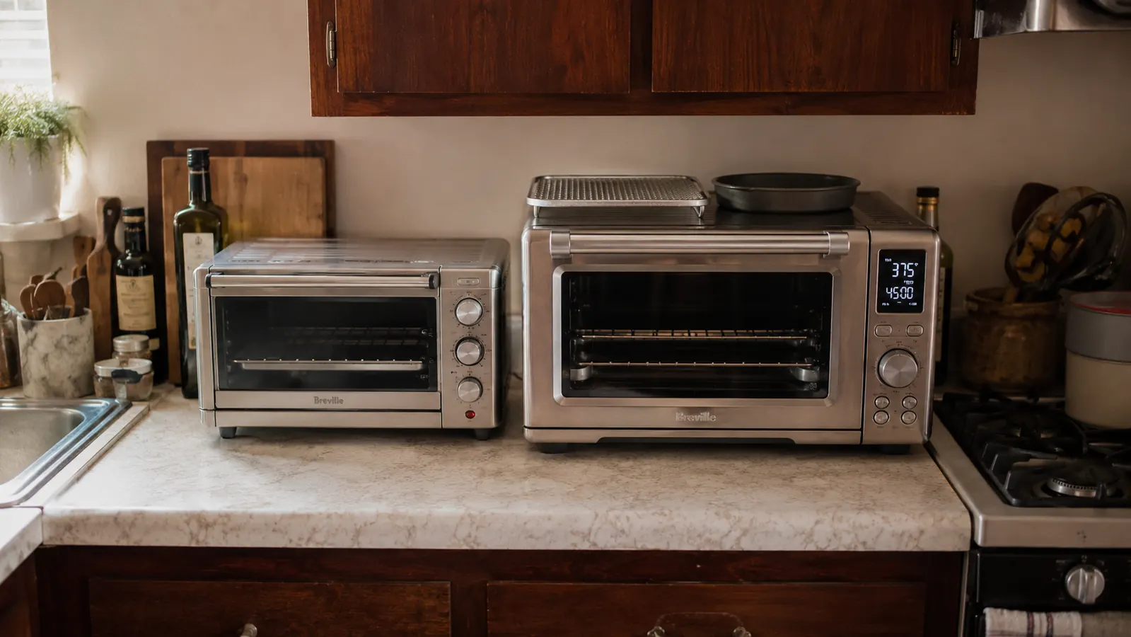BLACK+DECKER Toaster Oven vs Breville Mini Smart Oven: Small Kitchen Pick